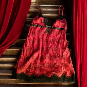 Victoria's Secret Bordello Silk Slip Dress Sz M
